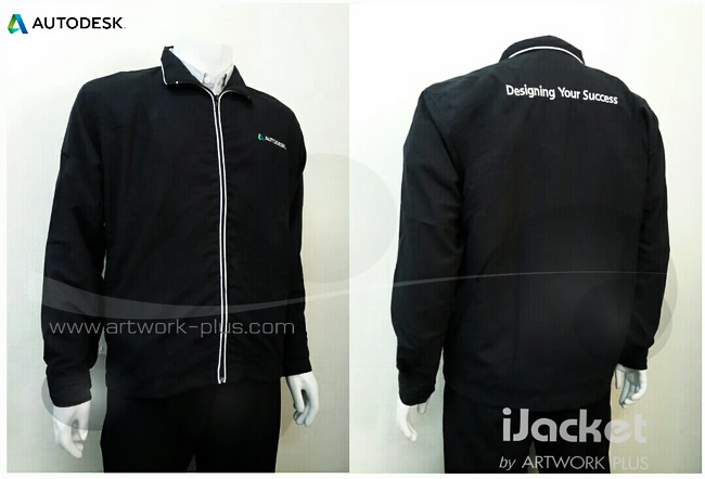 โรงงานผลิตแจ็คเก็ต,เสื้อJacket,Jacket ชาย,แจ็คเก็ตพนักงาน,แจ๊คเก็ตสีดำกุ้นขาว,Jacket_Autodesk